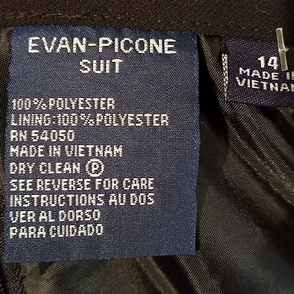 Evan Picone Black Mozart Career Skirt size 14 - Picture 6 of 6